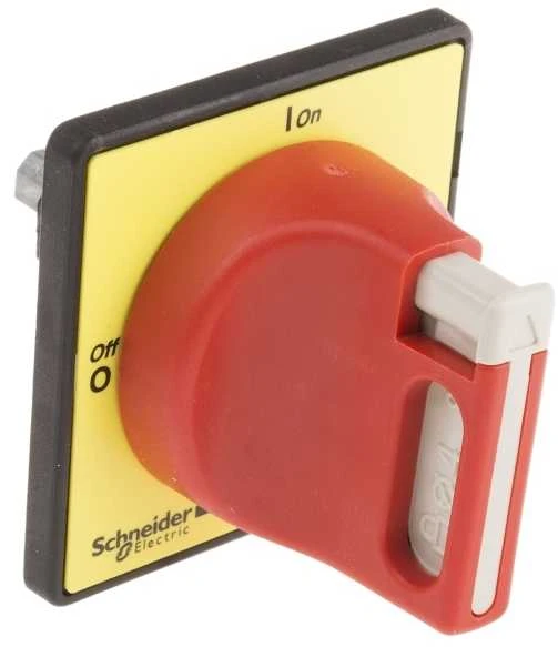 Schneider Electric Schneider Raudonai geltonos spalvos durų diskas su 60 x 60mm užraktu (KCD1PZ)