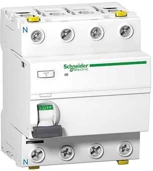 Schneider Electric „Schneider iID 4P 63A 30mA“ diferencialinis automatinis jungiklis, SI tipas (A9Z31463)