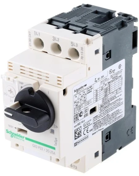Schneider Electric „Schneider“ variklio grandinės pertraukiklis 3P 11kW 20-25A GV2P22
