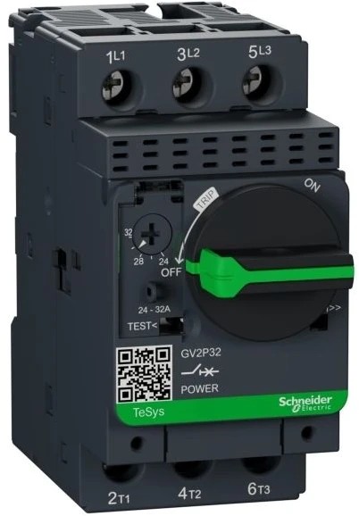 Schneider Motor grandinės pertraukiklis 3P 15kW 24-32A GV2P32