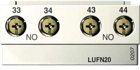 Schneider Electric „Schneider“ pagalbinis kontaktų blokas 2Z 5A 250V AC/DC (LUFN20)