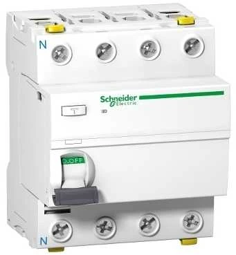 Schneider Electric Schneider Liekamosios srovės grandinės pertraukiklis iID 4P 40A 30mA tipo SI (A9Z31440)