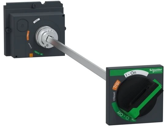 Schneider Electric SCHNEIDER ELECTRIC Forlænget drejegreb, ComPacT NSX 100/160/250, sort greb, aksellængde 185 til 600 mm, IP55