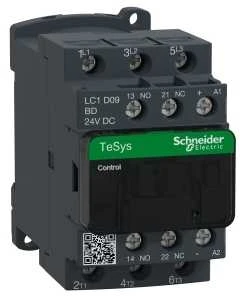 Schneider Electric Schneider Maitinimo kontaktorius 3P 9A 24V DC 1Z 1R - LC1D09BD