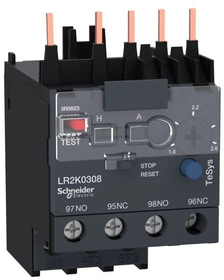 Schneider Electric „Schneider“ terminė relė 1,8–2,6 A (LR2K0308)