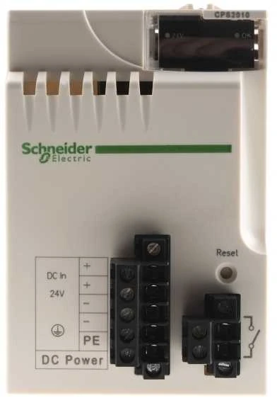 „Schneider Electric Modicon M340“ serijos PLC maitinimo šaltinis, skirtas naudoti su „Modicon M340“, 240 V, automatikos valdymo modulis, IP20, 16,8 W, 24 V, 0–60 °C, 5–95 %