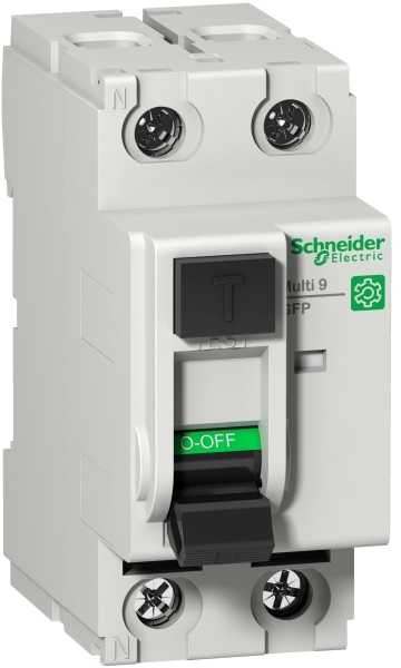 SCHNEIDER ELECTRIC Multi 9 GFP įžeminimo/nuotėkio srovės jungiklis 2P 40A 30mA A-SI klasė 480Y/270V