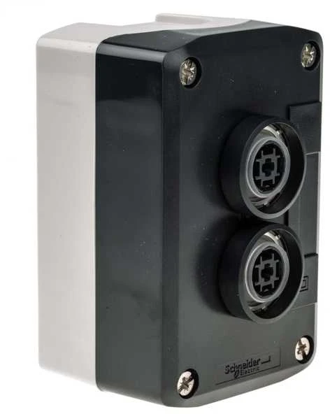 Schneider Electric spyruoklinio grąžinimo mygtuko valdymo stotelė, polikarbonatas, žalia, raudona, įvestis/išvestis, IP66, IP67, IP69K