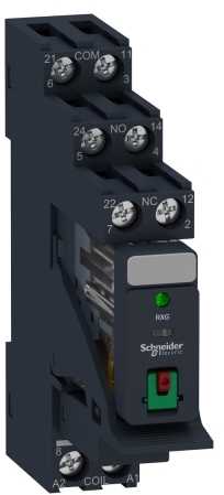 Schneider Electric Zelio RXG Relais mit LTB+ LED u.Sockel2 Wechsler RXG22B7PV
