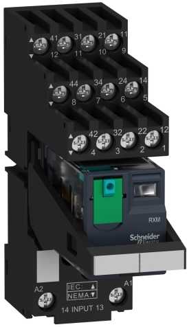 Schneider Electric Zelio RXM Relais m.LTB+ LED u.separatemKlemmsockel RXM4AB2BDPVS