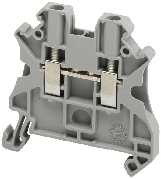 Schneider NSYTRV22 2 laidų bėgio jungtis 2,5 mm pilka NSYTRV22 /50 vnt./