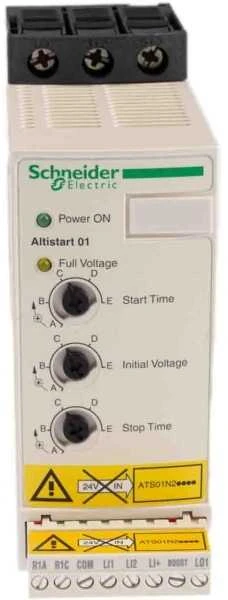 Schneider Electric Softstart Altistart 3F 380-415V AC 6A 1,5-3kW 400V ATS01N206QN
