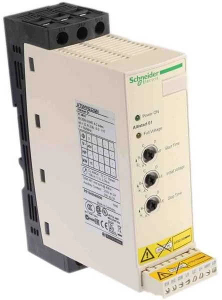 Schneider Electric Starter Softsart, skirtas asinchroniniam varikliui 380-415VAC 22A 3 fazių ATS01N232QN