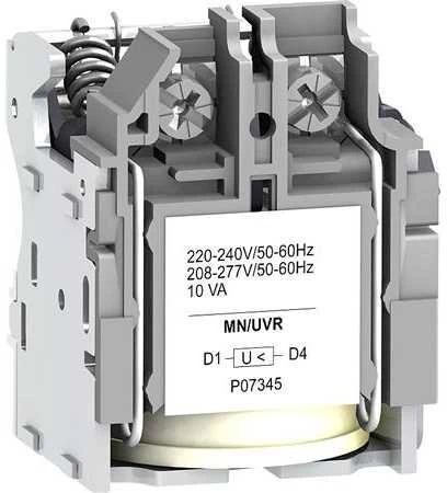 Schneider Electric ĮTAMPOS NUOLAIDOS JUNGIKLIS MN, COMP NSX, 250 VDC