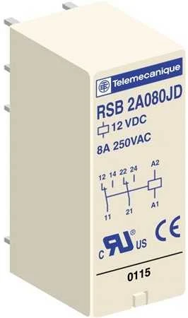 Schneider Electric „Relpol“ sąsajos relė 2P 230 V AC (RSB2A080P7)