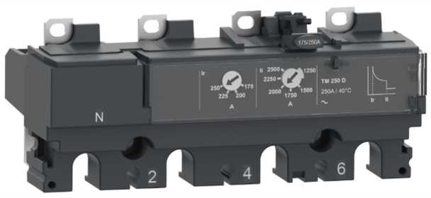„Schneider Electric“ C254TM250 termomagnetinis atleidimo įtaisas TM250D 250A 4P4D