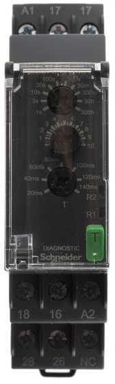 „Schneider Electric Harmony Time“ serijos ant DIN bėgelio montuojama laikmačio relė, 24–240 V AC/DC, 2 kontaktų, 0,05–1 s,