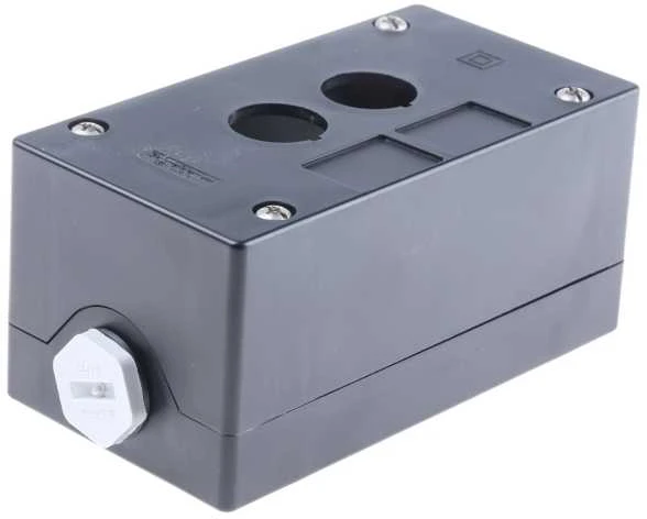 Schneider Electric XALG02 valdymo pulto dėžutė su dvejomis angomis