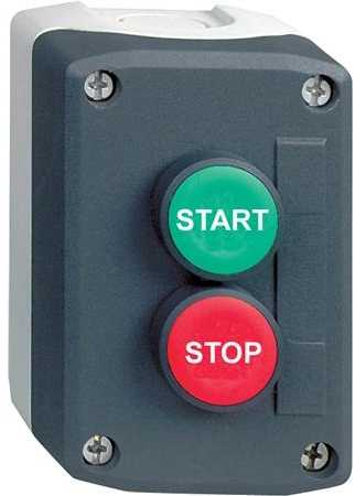 Schneider Electric 2 skylių START/STOP valdymo dėžutė, pilka IP65 XALD215