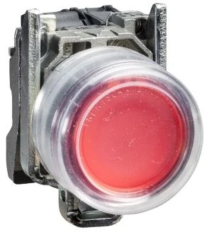 „Schneider Electric“ valdymo mygtukas 22 mm raudona spyruoklinė grąža 1R (XB4BP42)
