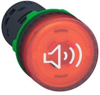 Schneider Electric XB5KS2M4 - Harmony Buzzer beleuchtbar in raudona O 22mm 230… 240 V