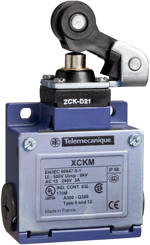 Schneider Electric XCKM121H29, Laidinis, Zamak, IP66, Mėlyna, CCC CSA UL, 64 mm