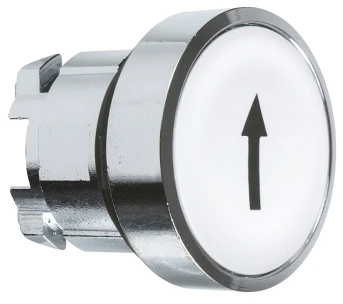 Schneider Electric Mygtukas vairuoti balta rodyklė į viršų, be atgal (ZB4BA334)