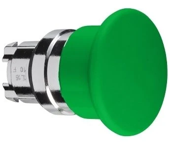 Schneider Electric „Schneider“ elektrinis grybų mygtuko pavara „Žalias Momentary“ (ZB4BC3)