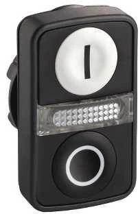 Schneider Electric ZB5, Mygtukas, Baltas, Integruotas LED, IP66, IK05, 23 g