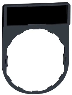 Schneider Electric ženklinimo plokštelė 8x27mm 22mm stačiakampė juoda ZBY2101