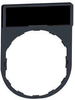 Schneider Electric ženklinimo plokštelė 8x27mm 22mm stačiakampė juoda ZBY2101