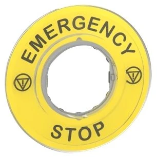 Schneider Electric Unterlegschild Emergency Stop 3D
