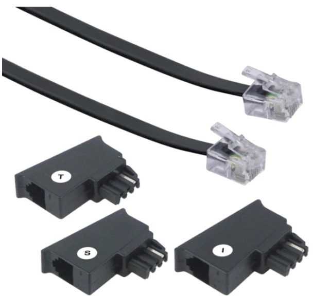 Schwaiger Telefonas Anschlussleitung universal 6m