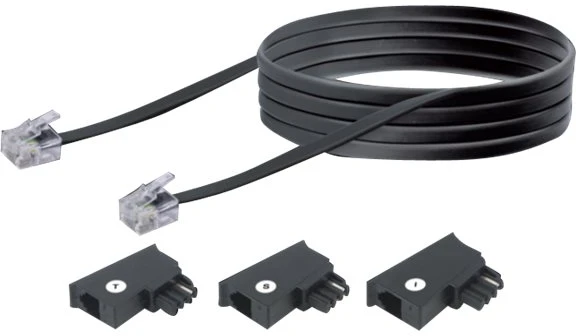 Schwaiger Telefonas Anschlussleitung universal 6m
