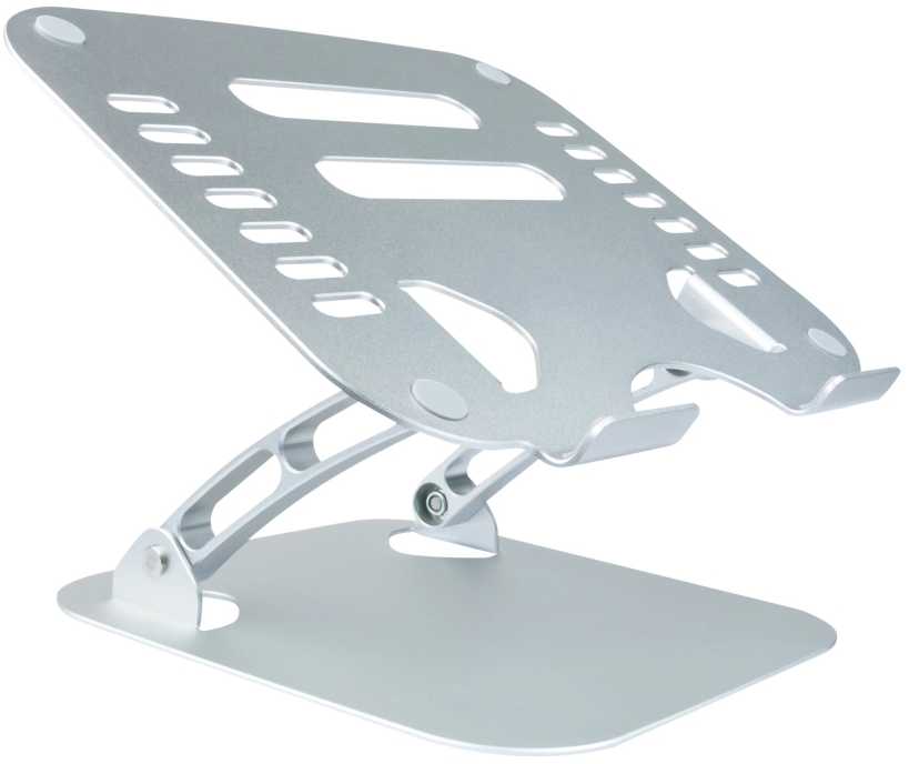 Schwaiger Laptopständer bis 20'' Max.20KG faltbar Alu sidabrinis