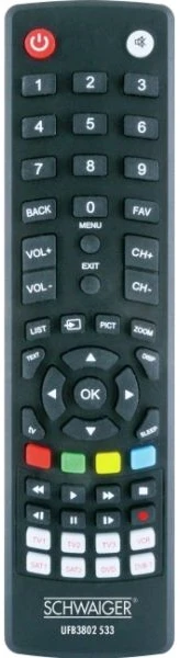 Pilot RTV Schwaiger Schwaiger Universalfernbed. 8 in 1 vorprammiert juodas