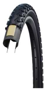 Padanga 24" Schwalbe Land Cruiser HS 450 Active Wired 50-507 Juodas