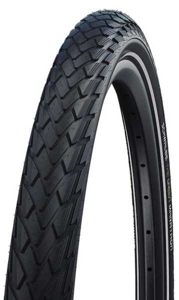 Schwalbe Žalias Marathon 27.5x2.35 AddixEco GreenGuard šviesą atspindinti juostelė