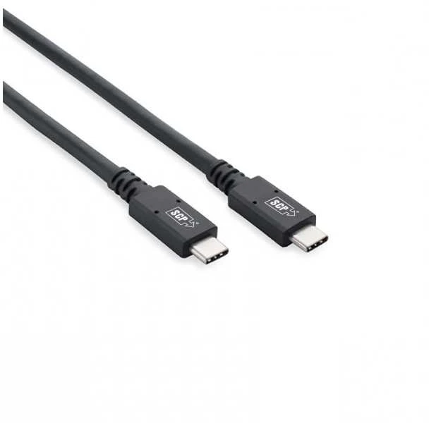 SCP USBC32-3M C tipo kištukas/kištukas, 20 Gbps USB 3.2 Gen 2 Superspeed+, pasyvus varis, maitinimas 5 A / 20 V / 100 W