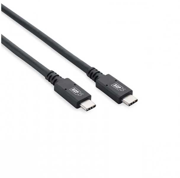SCP USBC32-5M C tipo kištukas/kištukas, 20 Gbps USB 3.2 Gen 2 Superspeed+, pasyvus varis, maitinimas 5 A / 20 V / 100 W