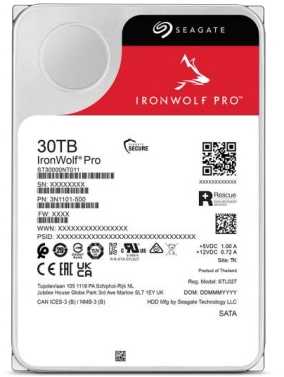 „Seagate IronWolf Pro 30TB 3,5 colio SATA III (6 Gb/s)“ serverio diskas (ST30000NT011)
