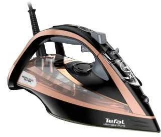 Garų lygintuvas Tefal Ultimate Pure FV9845E0 | 3200 W | Vandens talpa 350 ml | Juogas/rausvai auksinis