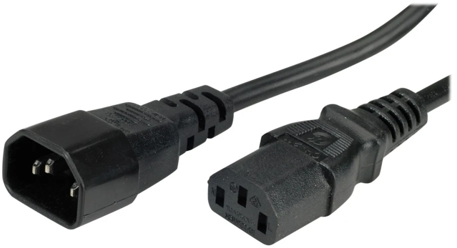 Secomp Roline IEC320 C13-C14 maitinimo laidas, 3 m, juodas (1530-08-19)