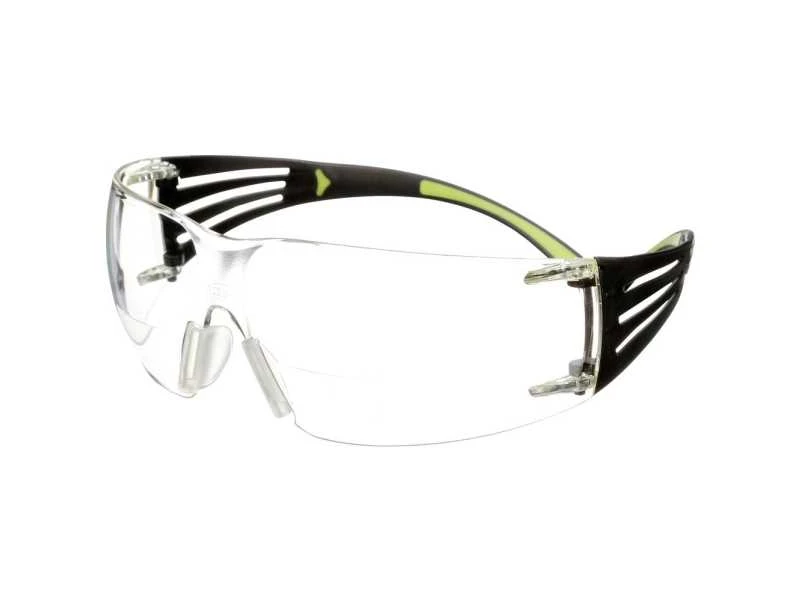SecureFit SF400 akiniai su skaidriais lęšiais ir juodu rėmeliu