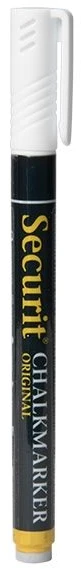 Securit Žymeklis 1 vnt. mažas 1 mm baltas, 12 vnt./kartono