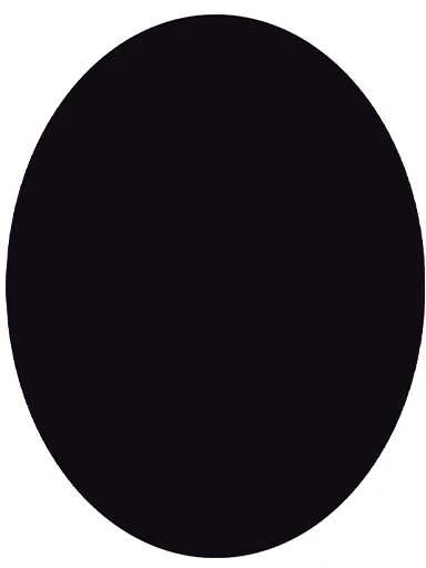 Plakatas Kreidinė lenta SECURIT Silhouette, ovali, 38x30 cm, juoda sp.