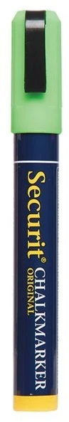 Žymeklis 1 vnt. Securit vidutinis 2-6 mm žalias, 12 vnt./kartoninėje dėžutėje