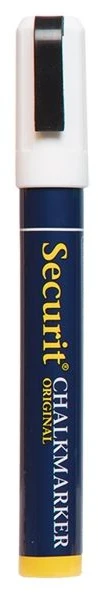 Securit vidutinis žymeklis 2–6 mm baltas (12 vnt./kartoninėje dėžutėje)