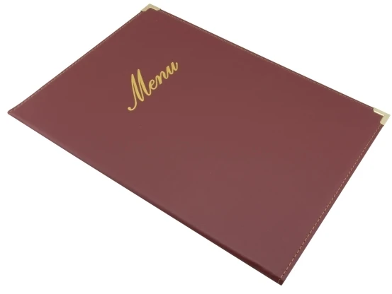 Securit® A4 CLASSIC meniu viršelis bordo spalvos