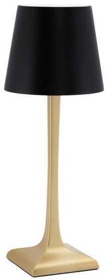 Lampa stołowa Securit Securit® LED bordlampe ROMA, ledningsfri og genopladelig, gylden/sort